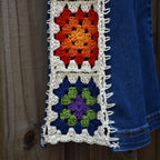 Granny Square Jeans - Rainbow