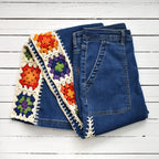 Granny Square Jeans - Rainbow