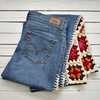 Granny Square Jeans - Botanical
