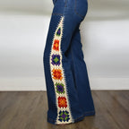 Granny Square Jeans - Rainbow